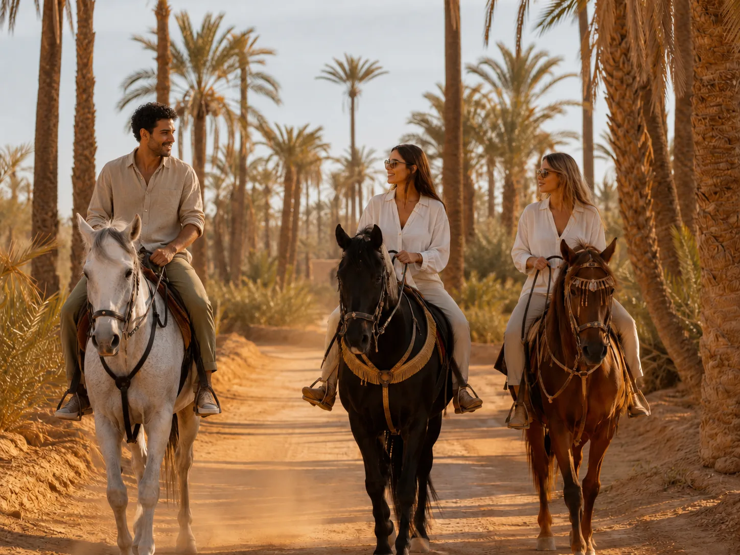 Équitation dans la palmeraie — Riad Zenaya & Spa à Marrakech