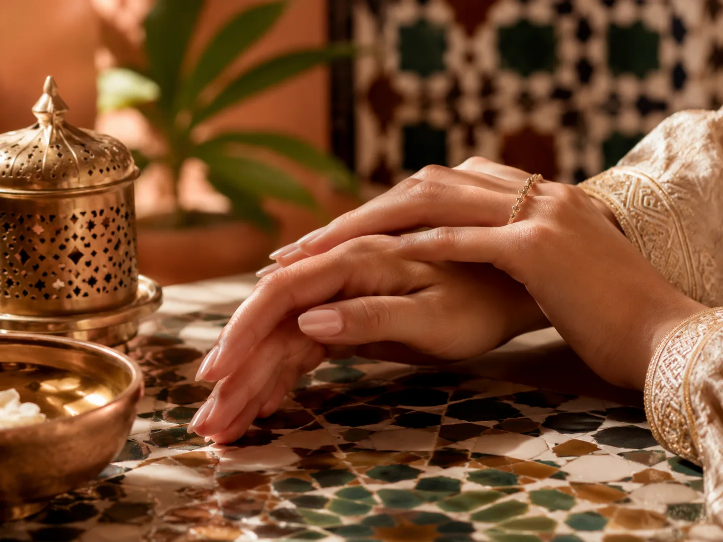 Beauté des mains, manucure soignée — Riad Zenaya & Spa à Marrakech