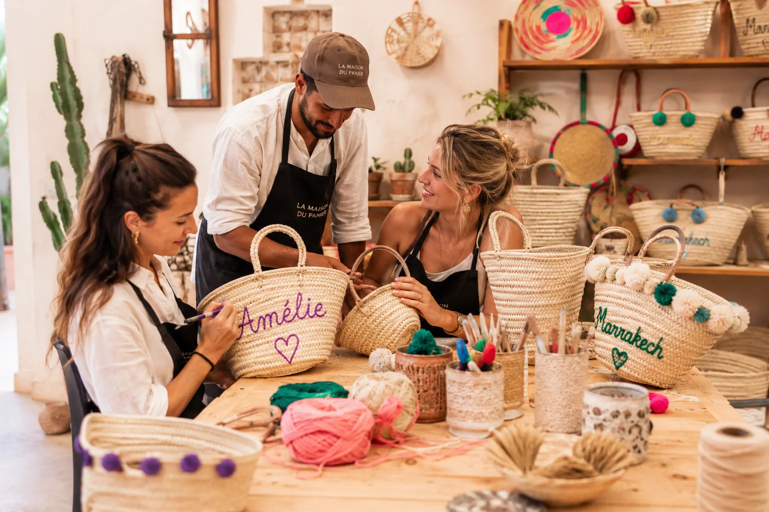 Atelier panier, votre souvenir personnalisé — Riad Zenaya & Spa à Marrakech